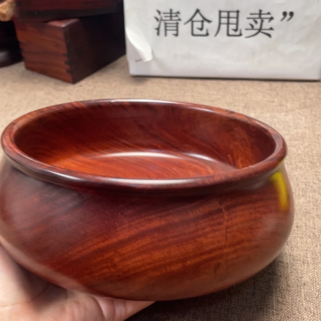 大果紫檀（缅甸花梨）水盂罐