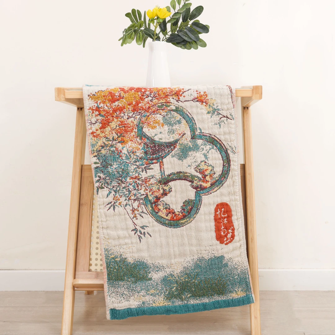 （1条装）纳福-罗布麻纱布毛巾35*75cm