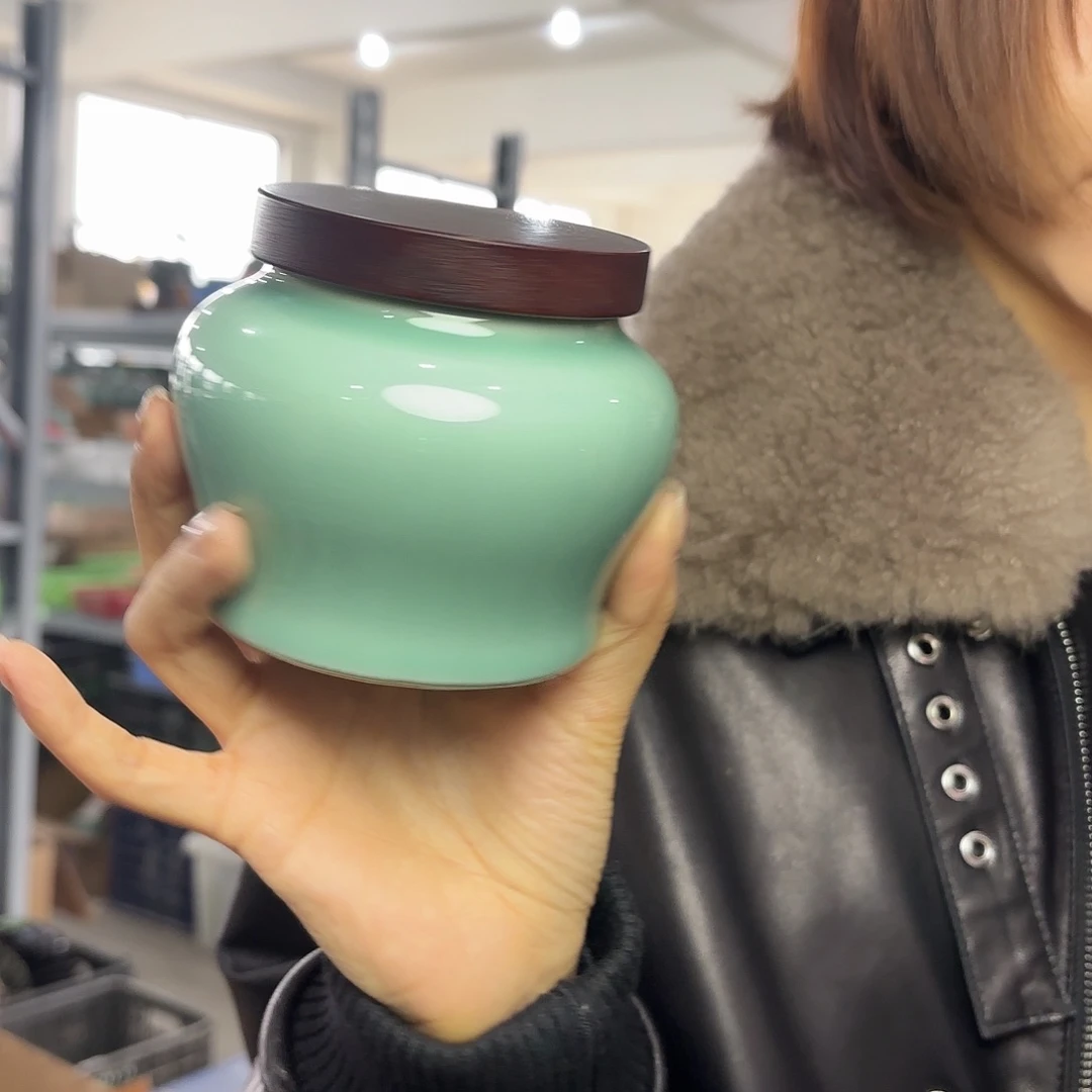 龙泉云间青瓷小米茶器