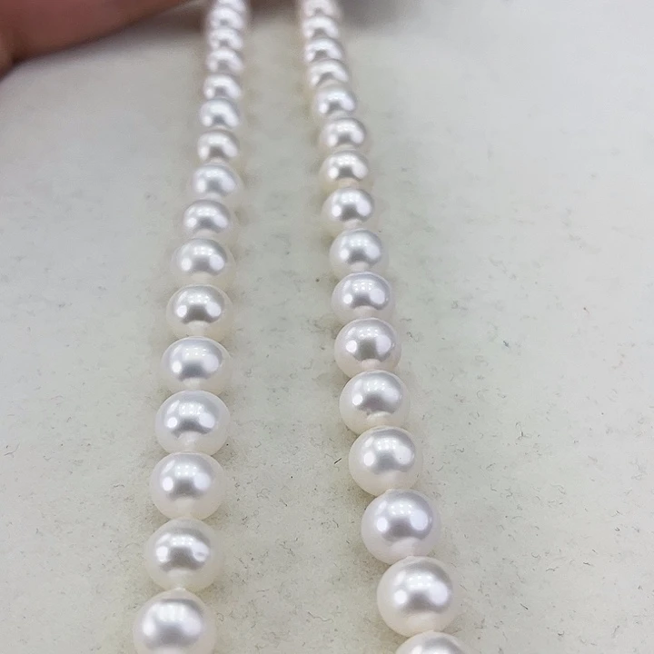 淡水珍珠耳饰银S925镶嵌卡9冷白高品