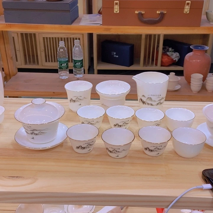 时***工毕业套装茶壶盖碗全家福