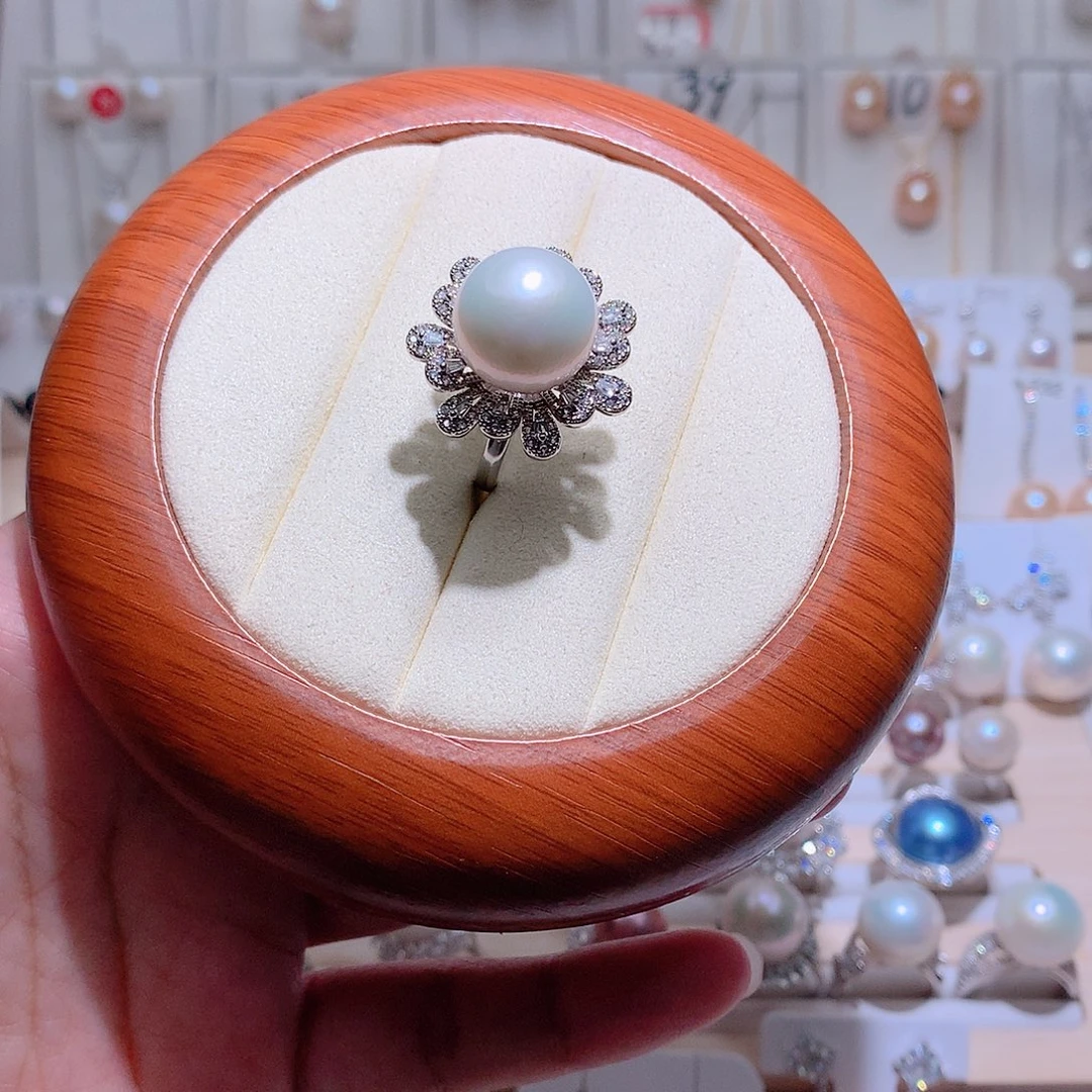 戒指未镶嵌淡水珍珠CC14.2mm