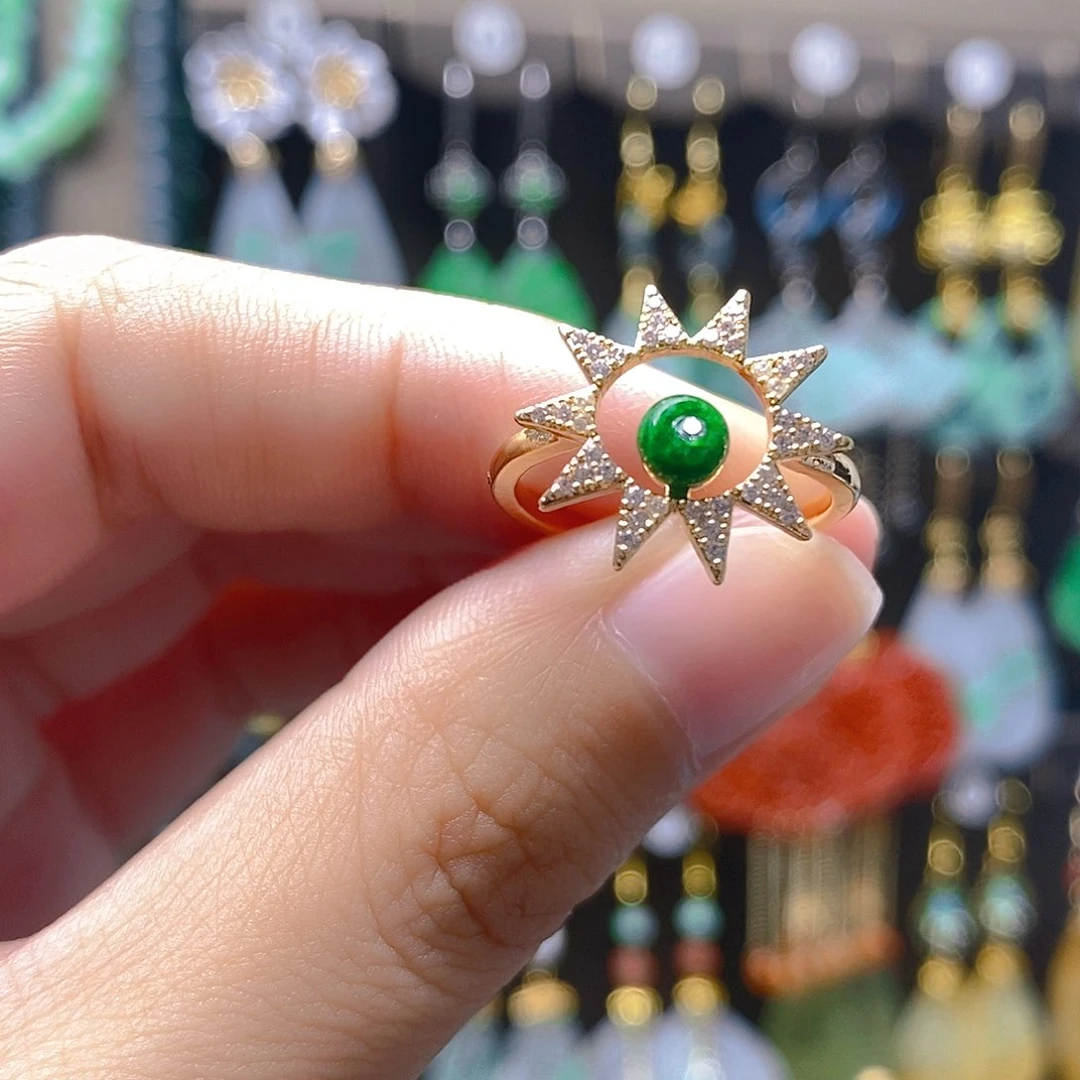 未镶嵌翡翠耳饰翡翠