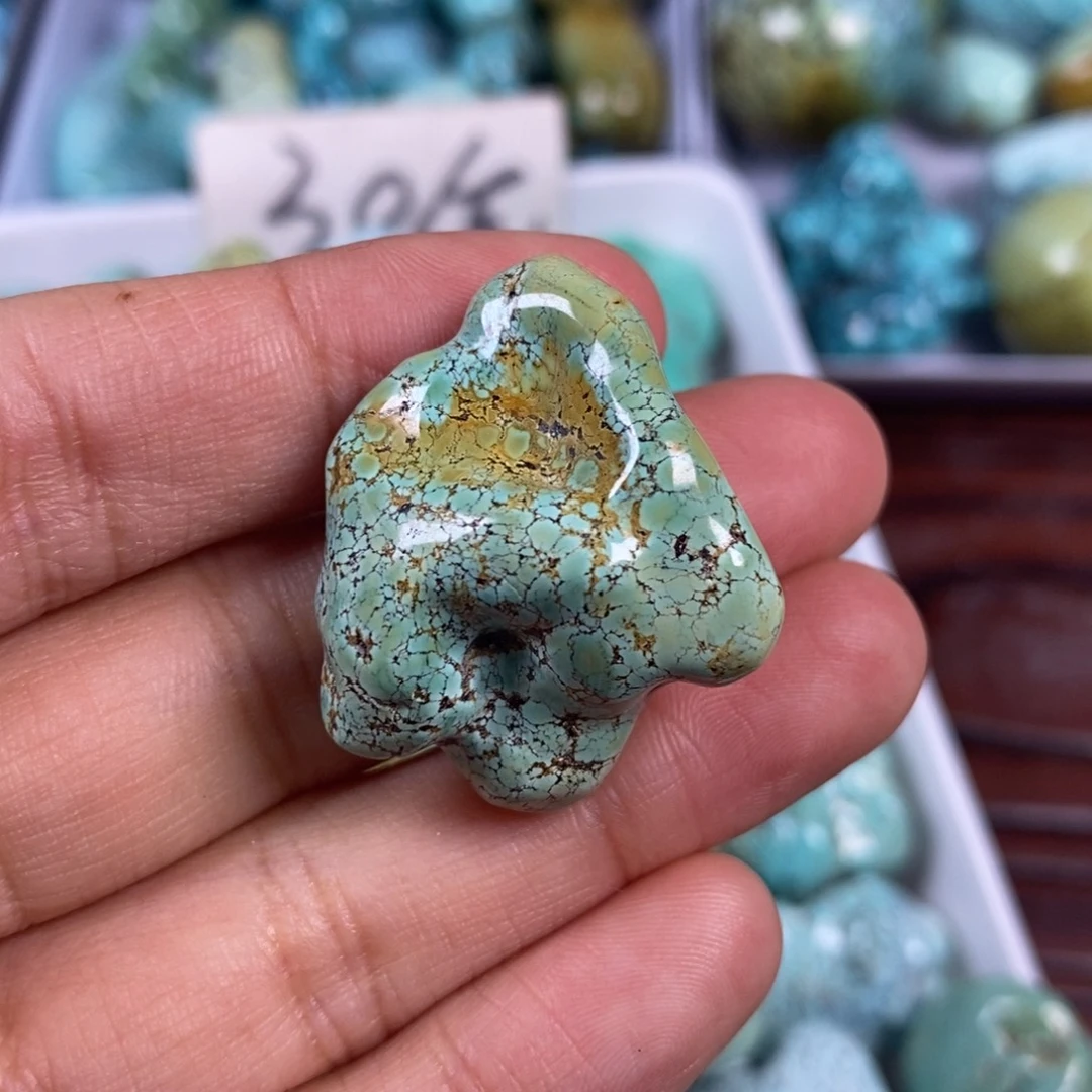 绿松石未镶嵌颈饰