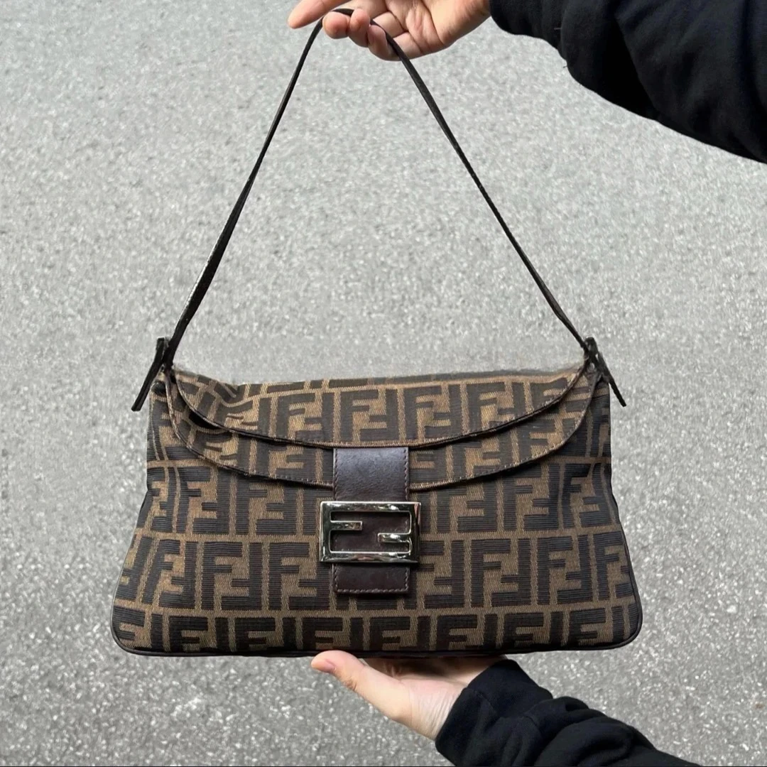 95新 FENDI/芬迪 芬迪老花双层单肩包