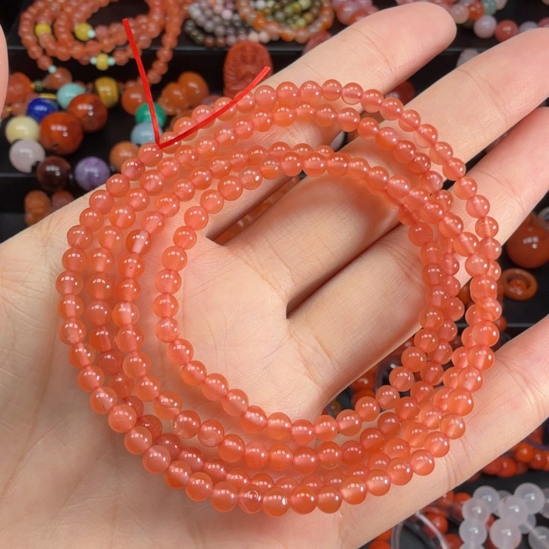 南红玛瑙未镶嵌手串4mm