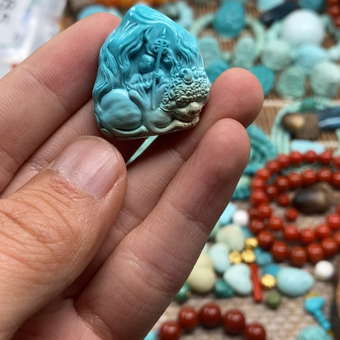 【闪购商品】绿松石175未镶嵌?****姨绿松石