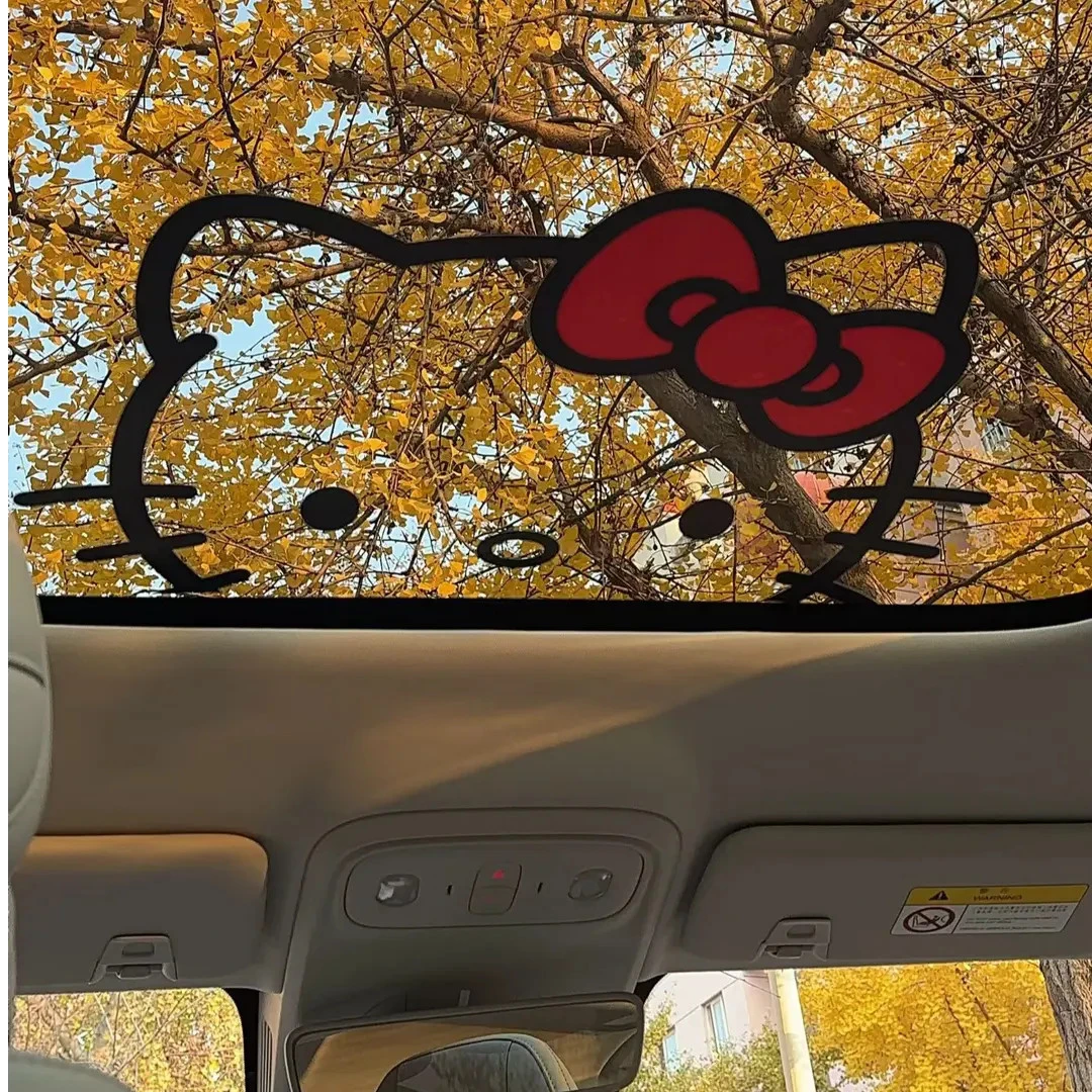 汽车天窗贴纸车尾窗户可爱卡通装饰贴保险杠电动车防水防晒车贴