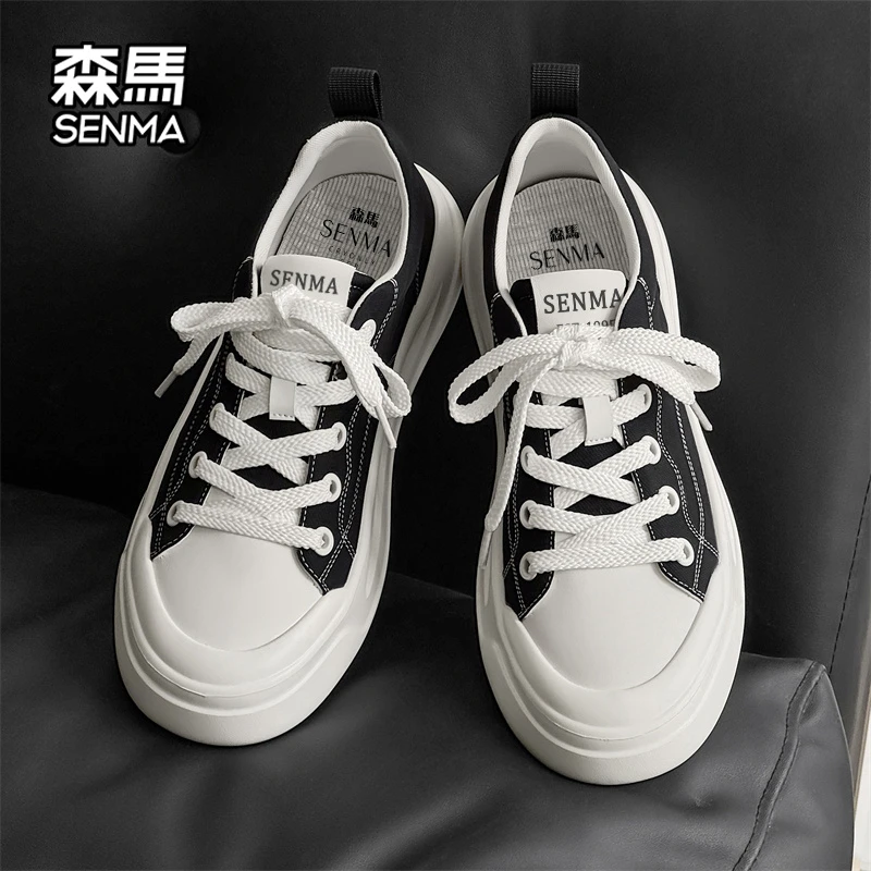 森马男鞋秋季新款透气不闷脚百搭休闲帆布鞋男款软底韩版潮流板鞋