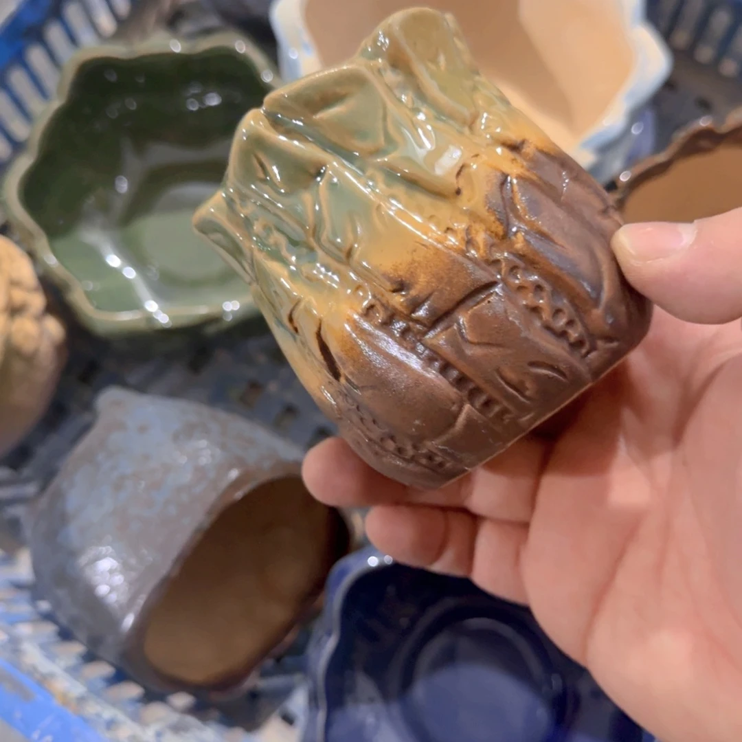 紫砂花盆粗陶盆醋