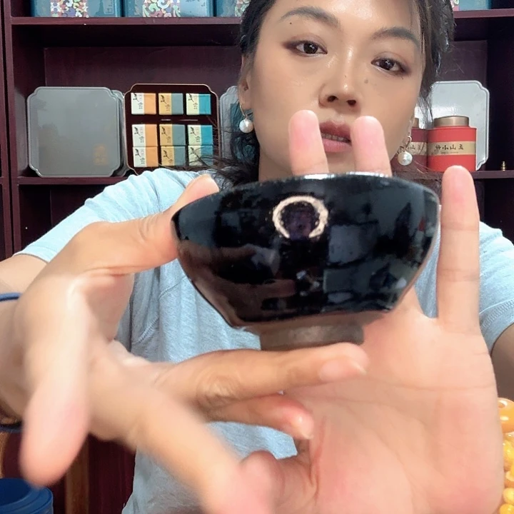 茶盏平口乌金建盏