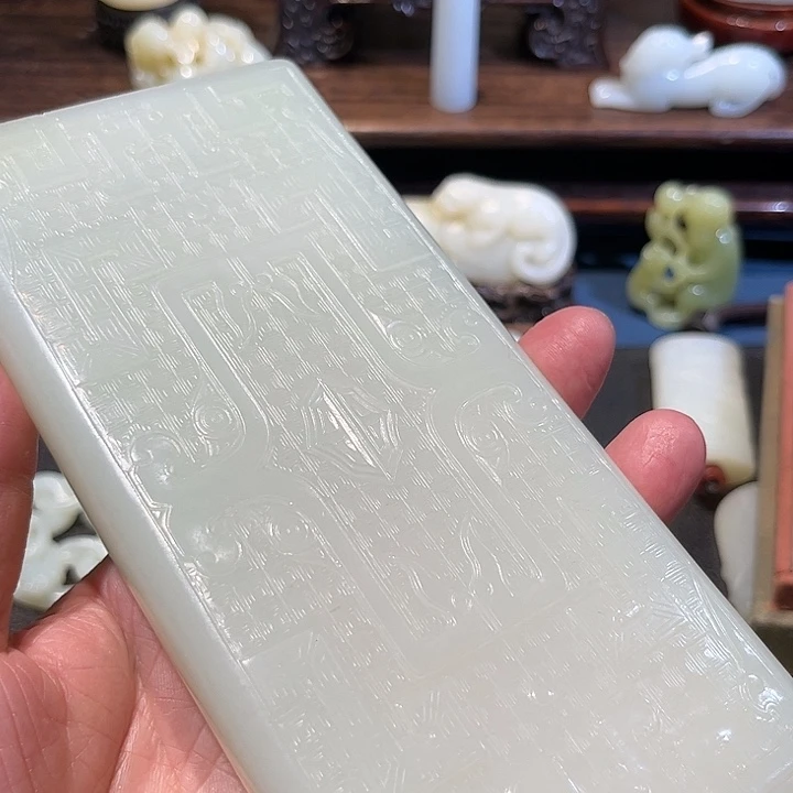 和田玉未镶嵌挂件爱*瓷