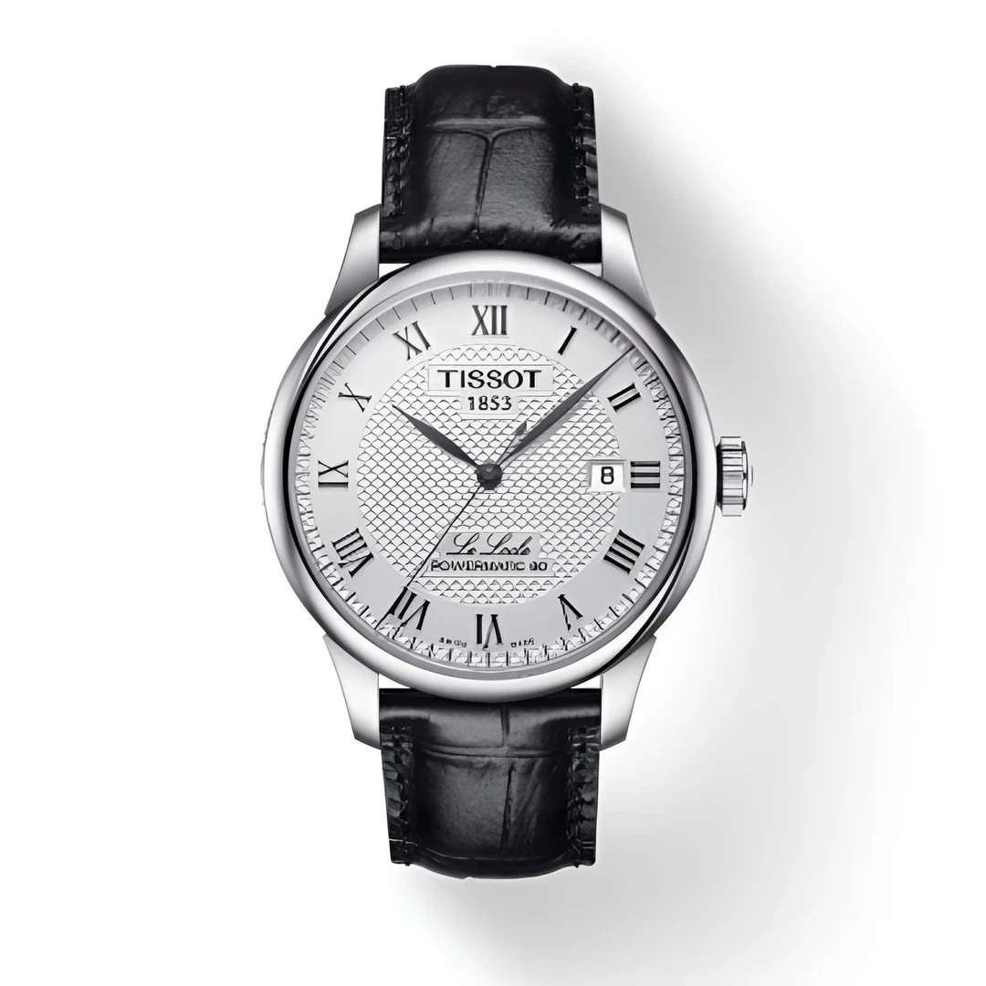 99新 Tissot/天梭 天梭力洛克系列/白盘/皮带80/男款机械/39.5