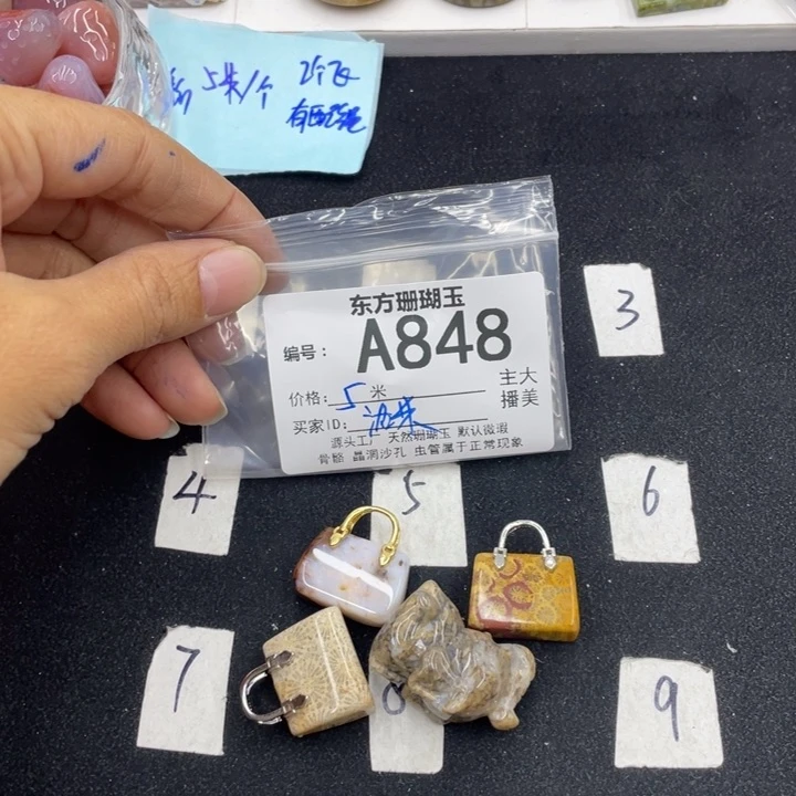 硅化珊瑚（珊瑚玉）颈饰合金洛*C