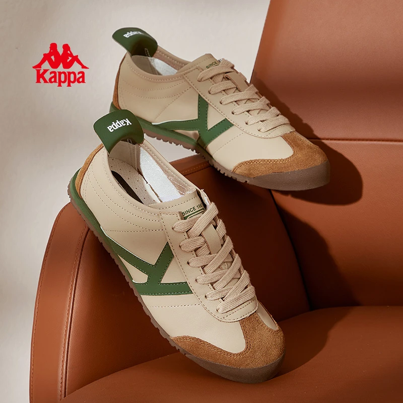 Kappa/卡帕【时光旧港】德训鞋背靠背秋冬季复古时尚低帮板鞋子81CJ