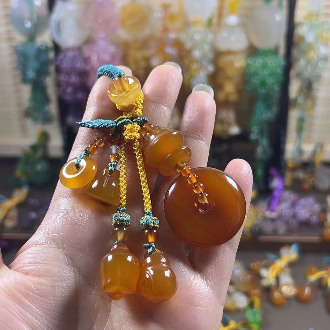 玛瑙/玉髓未镶嵌车挂