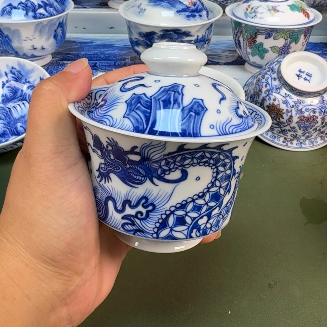 景德镇纯手绘茶具圆圆214
