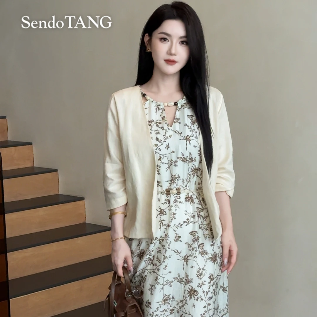 现货亚麻西装【云柔】胖多女装新款休闲时尚高级感宽松百搭西装