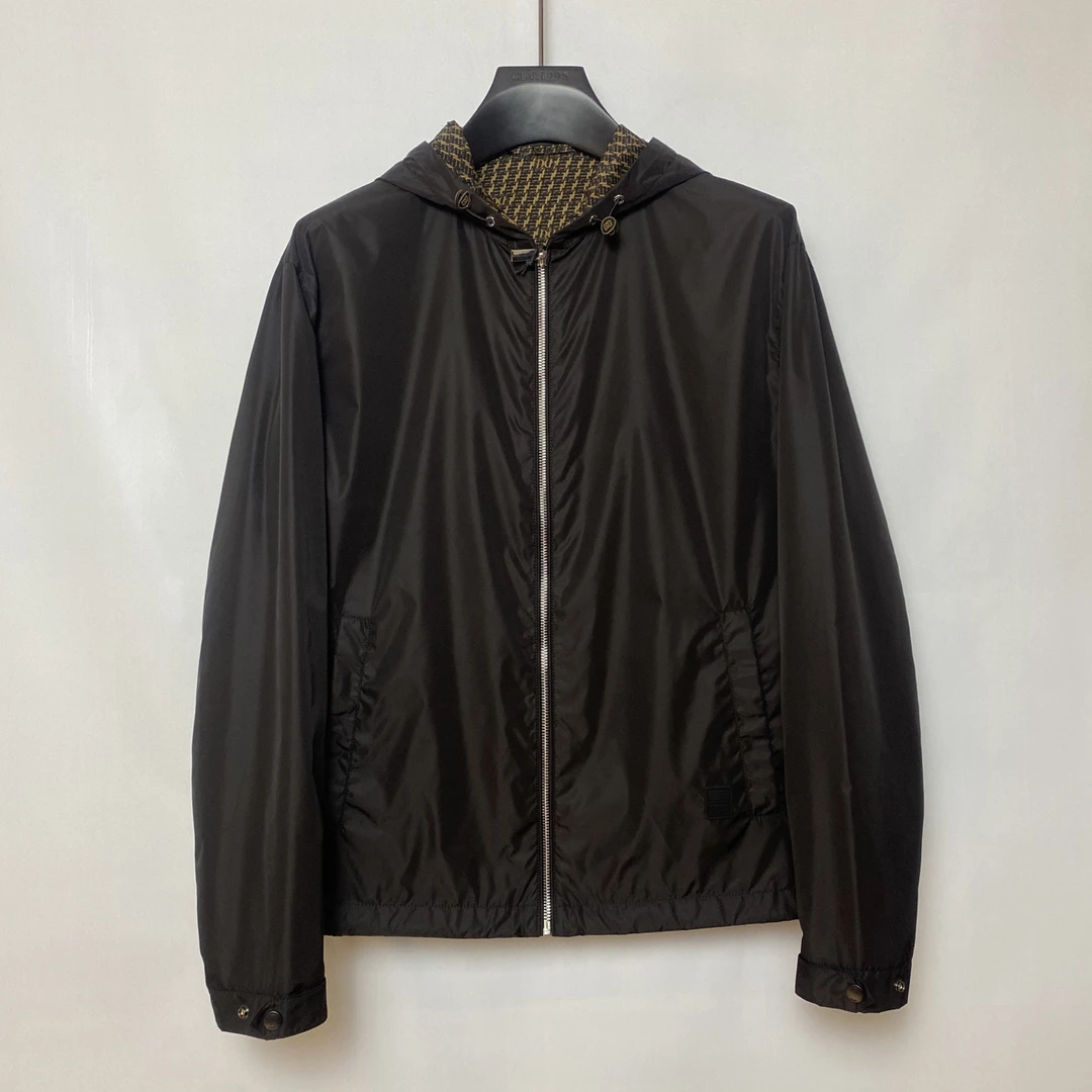 Dite/迪特  满花时尚潮流连帽夹克 2511006