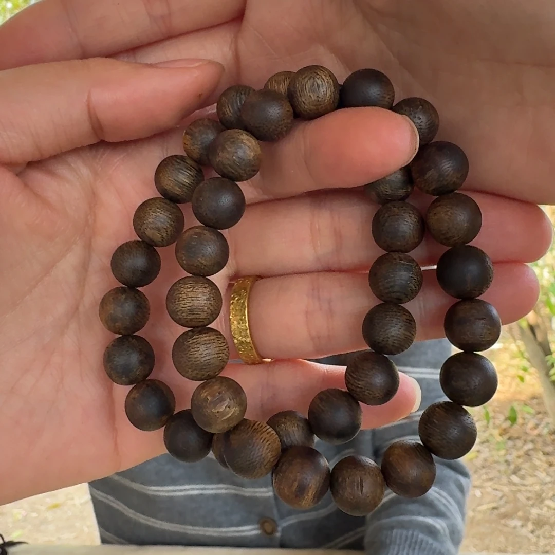 沉香手串绿奇楠单圈约1.0-10多样性发一条