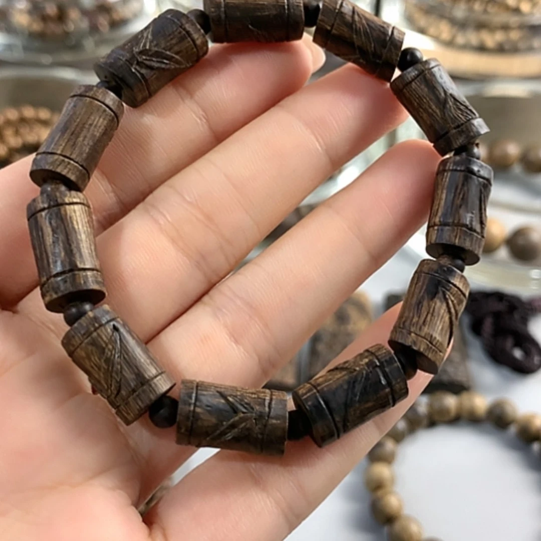 【闪购商品】沉香手串文莱铁结12.2克沉水