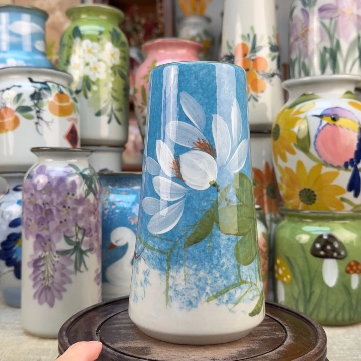 景德镇陶瓷花手绘釉下彩