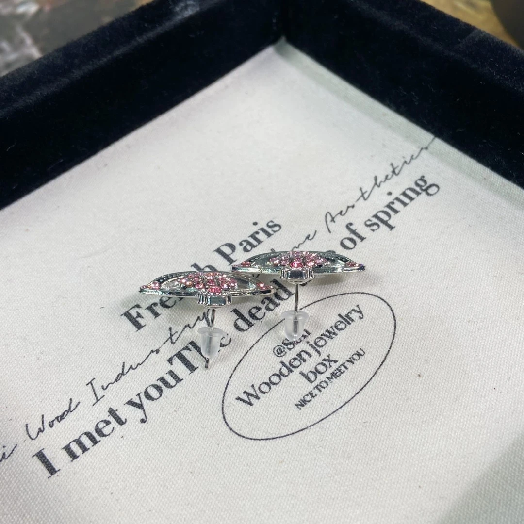 钛钢合成锆石耳饰 钛钢耳环 -128【春季】新款时尚经典气质百搭款