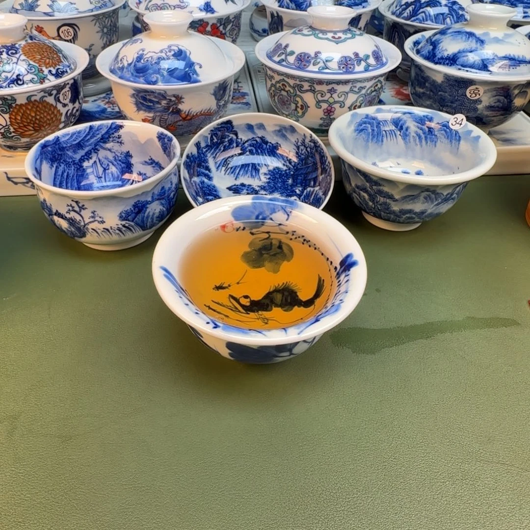 纯手工纯手绘茶具石头40