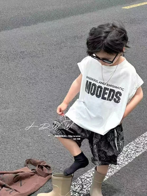 摩登家夏季扣号链接时尚韩版儿童