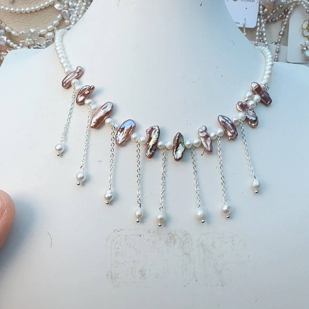 未镶嵌颈饰淡水珍珠