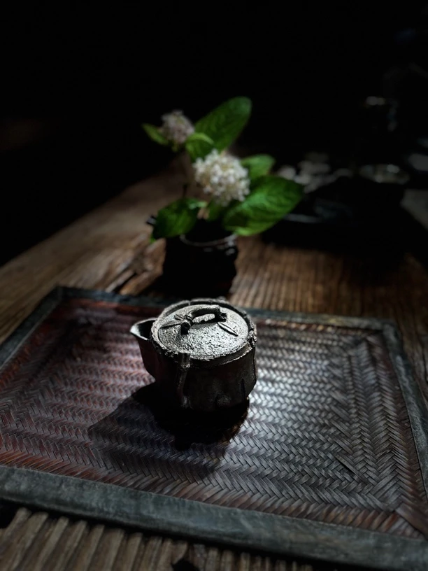【晴安茶集】侘寂风手捏柴烧竹节仿生宝瓶泡茶壶复古家用茶具