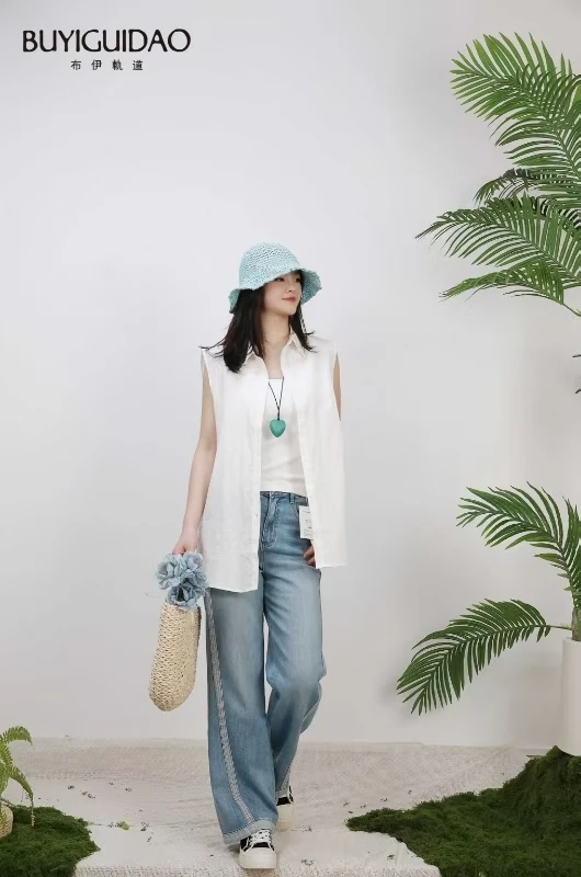 布伊轨道原创品牌女装夏装新品衬衣