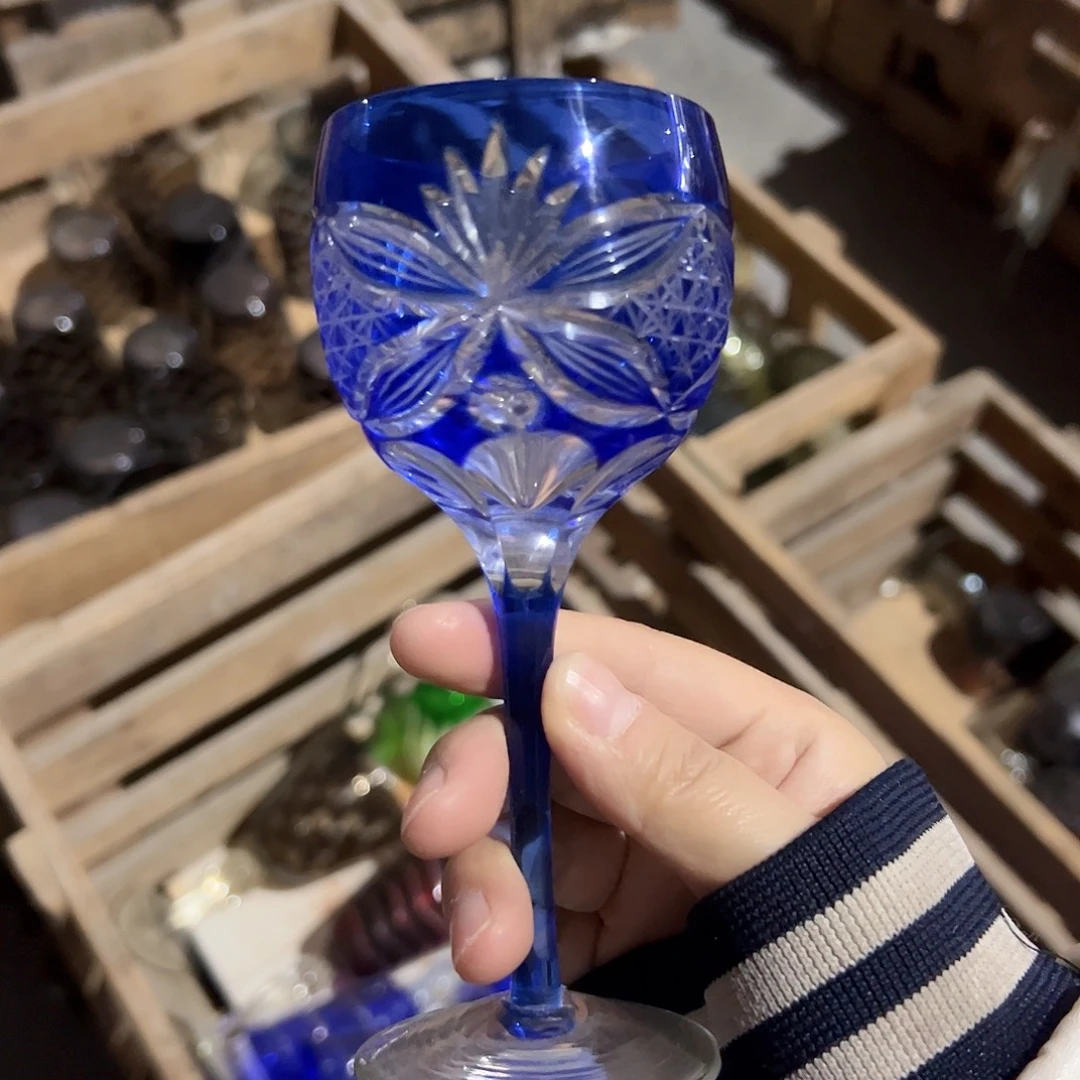 水晶玻璃平底款微瑕一个