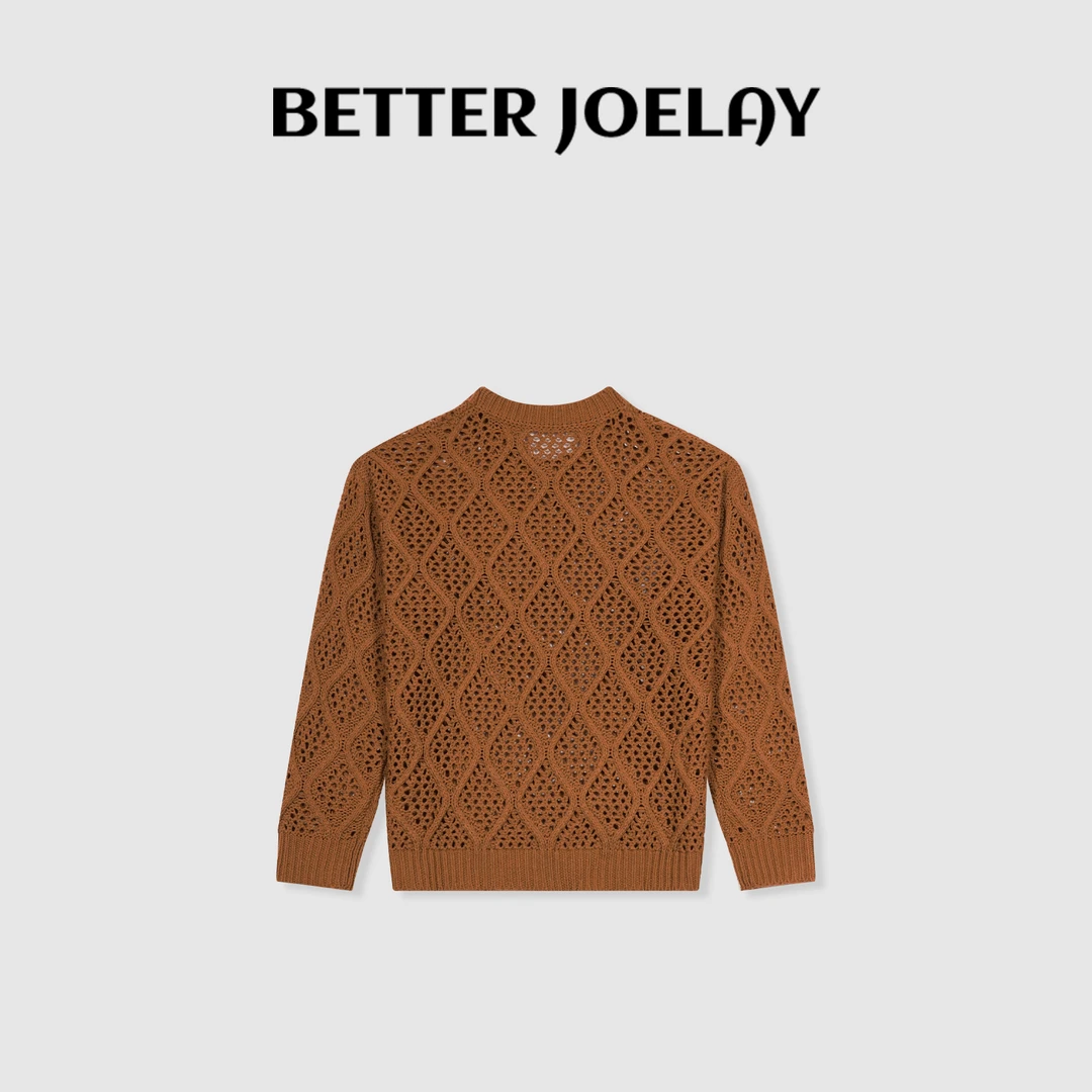 BETTER JOELAY-【深情岁月】时尚百搭简约针织套头个性毛衣LL5679