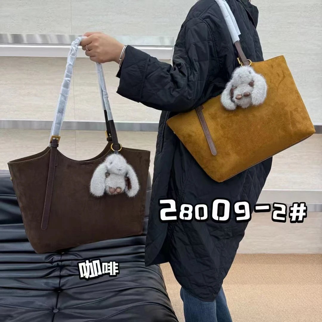 单肩包纯色复古手工法式欧美时尚潮流时尚小方包咖啡色肩带