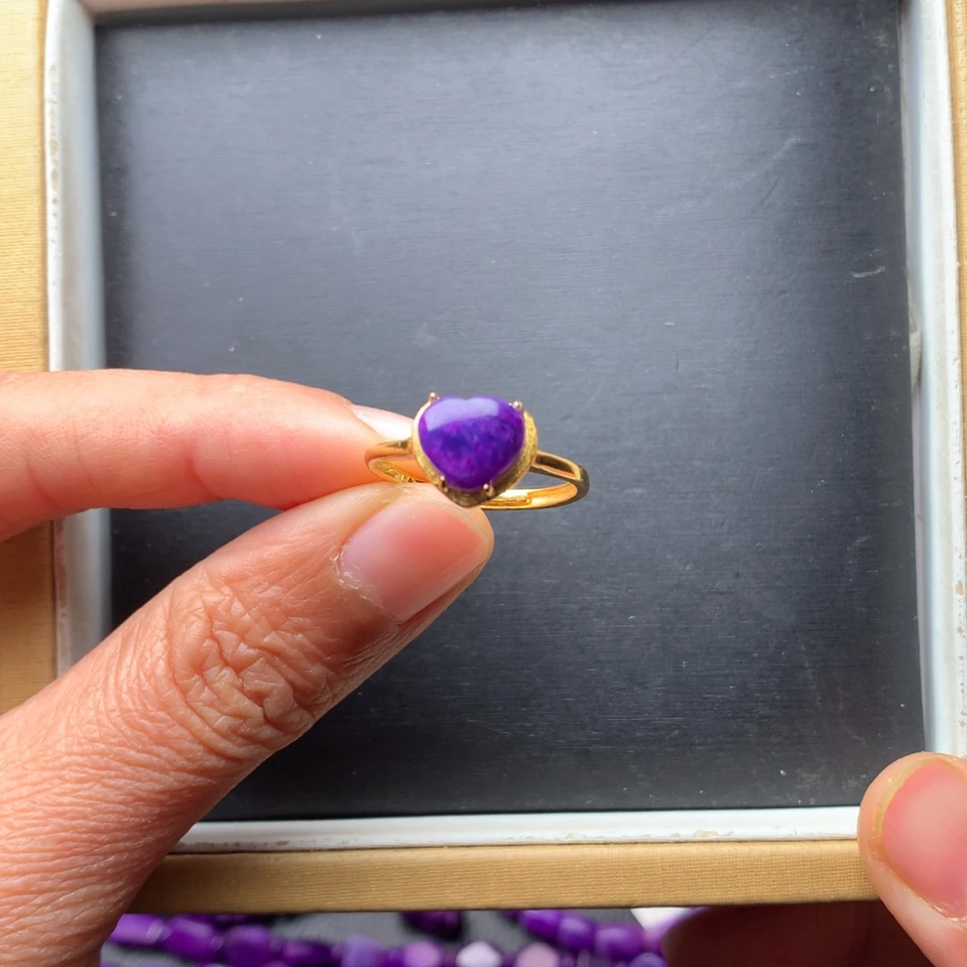 苏纪石（舒俱来）银S925镶嵌戒指