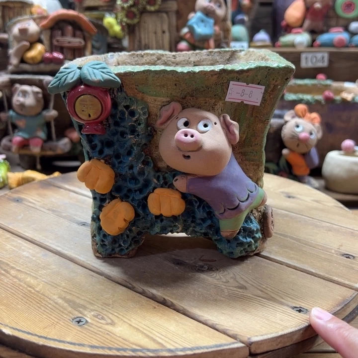 嘻哈多肉花盆百搭