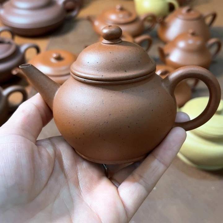 紫砂茶壶雨****】原矿生砂生料紫砂壶