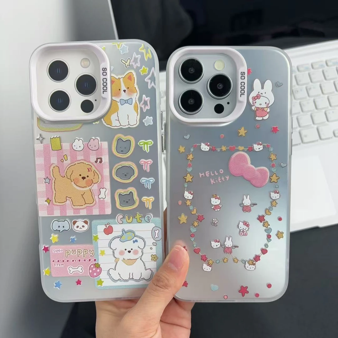 适用于苹果型号 电镀卡通手机壳可爱创意哈啦鱼