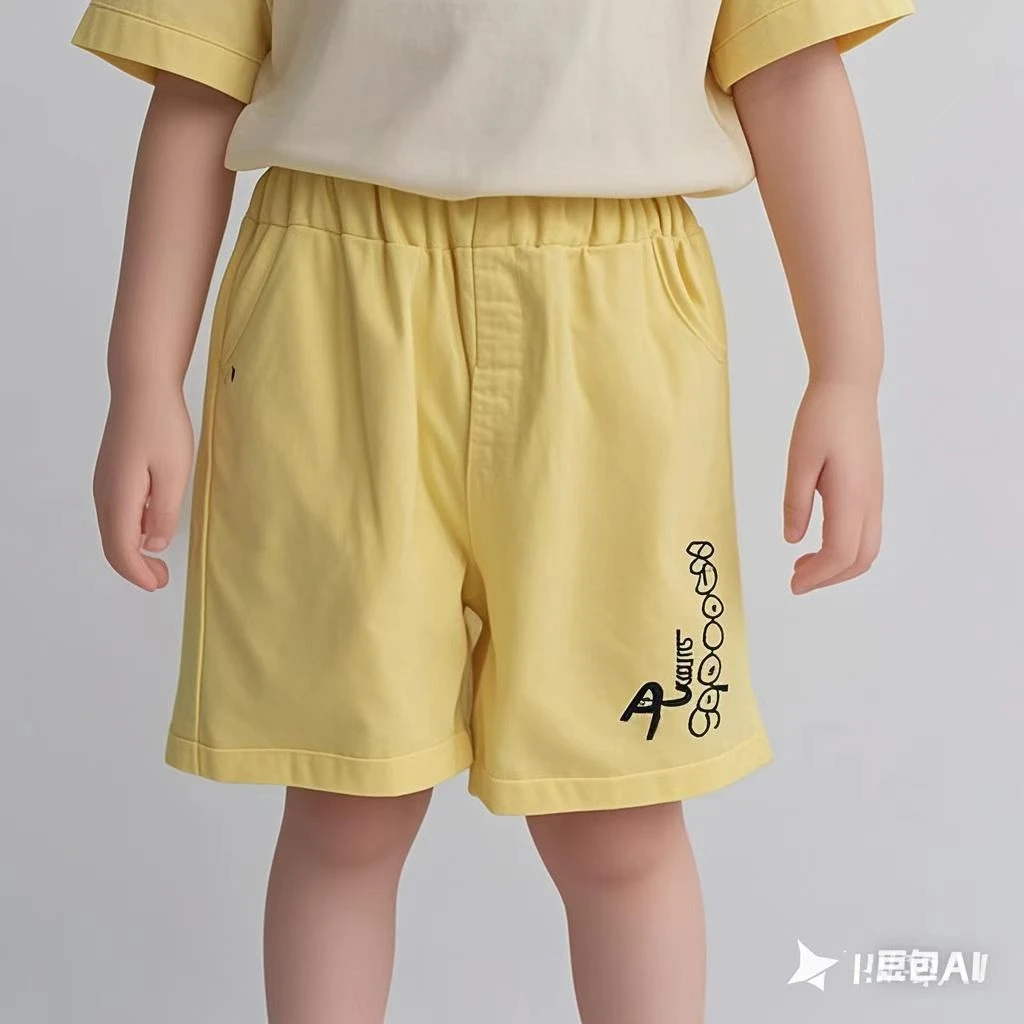 优儿宝贝1121913男宝五分短裤夏季运动休闲裤梭织弹力百搭舒适