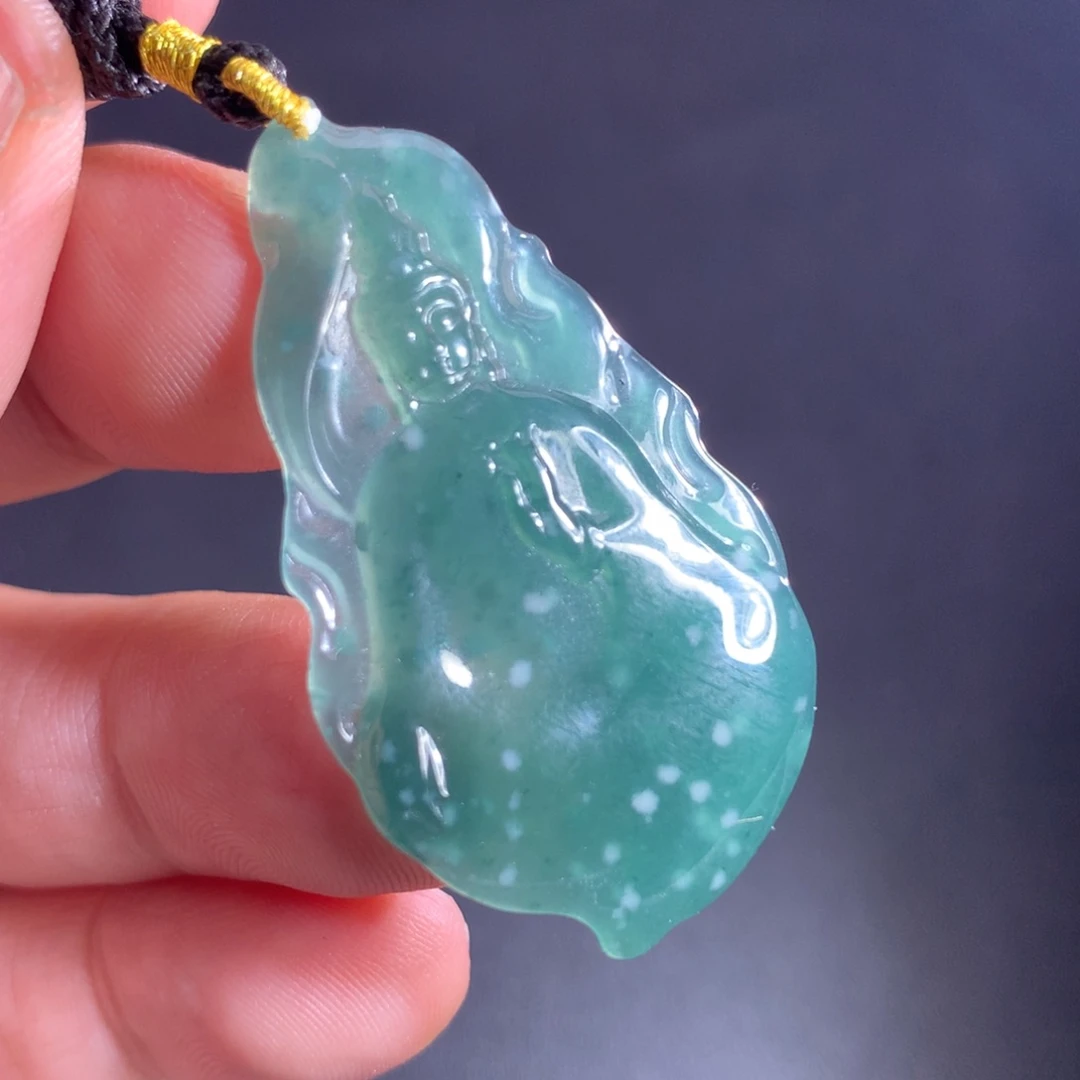 翡翠未镶嵌颈饰天然A货翡翠时尚气质女款吊坠挂坠