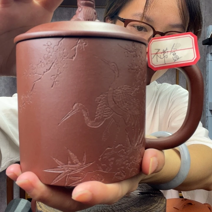 茶杯紫砂原矿紫砂杯