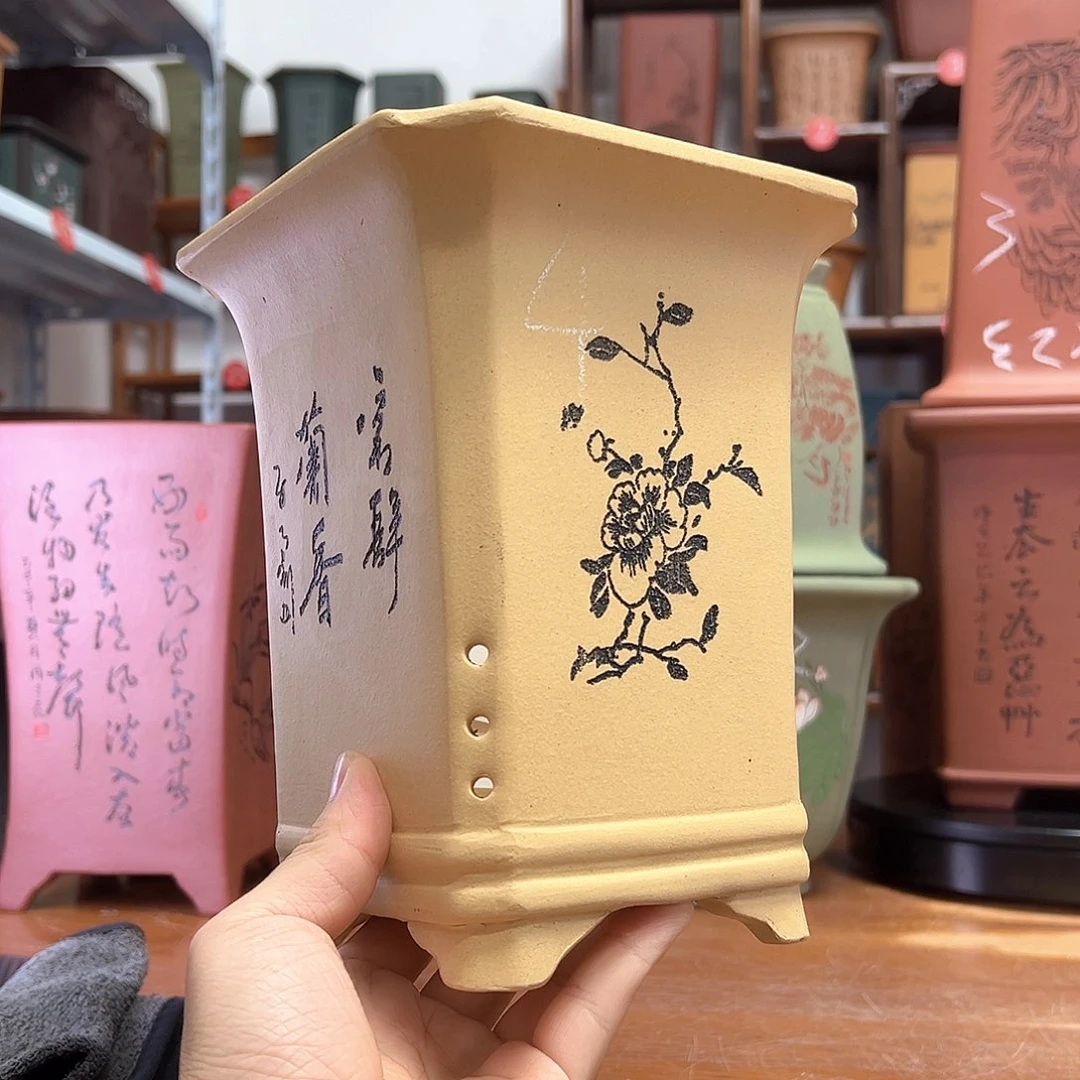 厚***物紫砂花盆周之夏精品紫砂花盆
