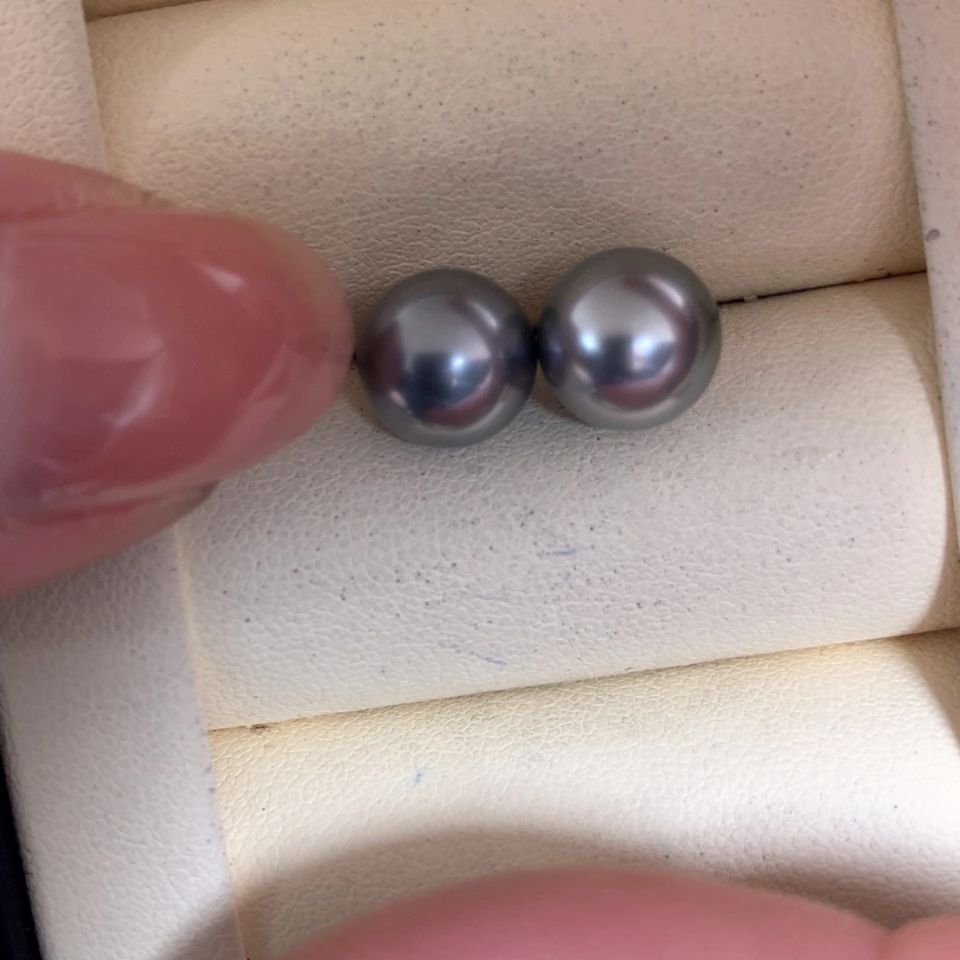 海水珍珠耳饰18K金镶嵌