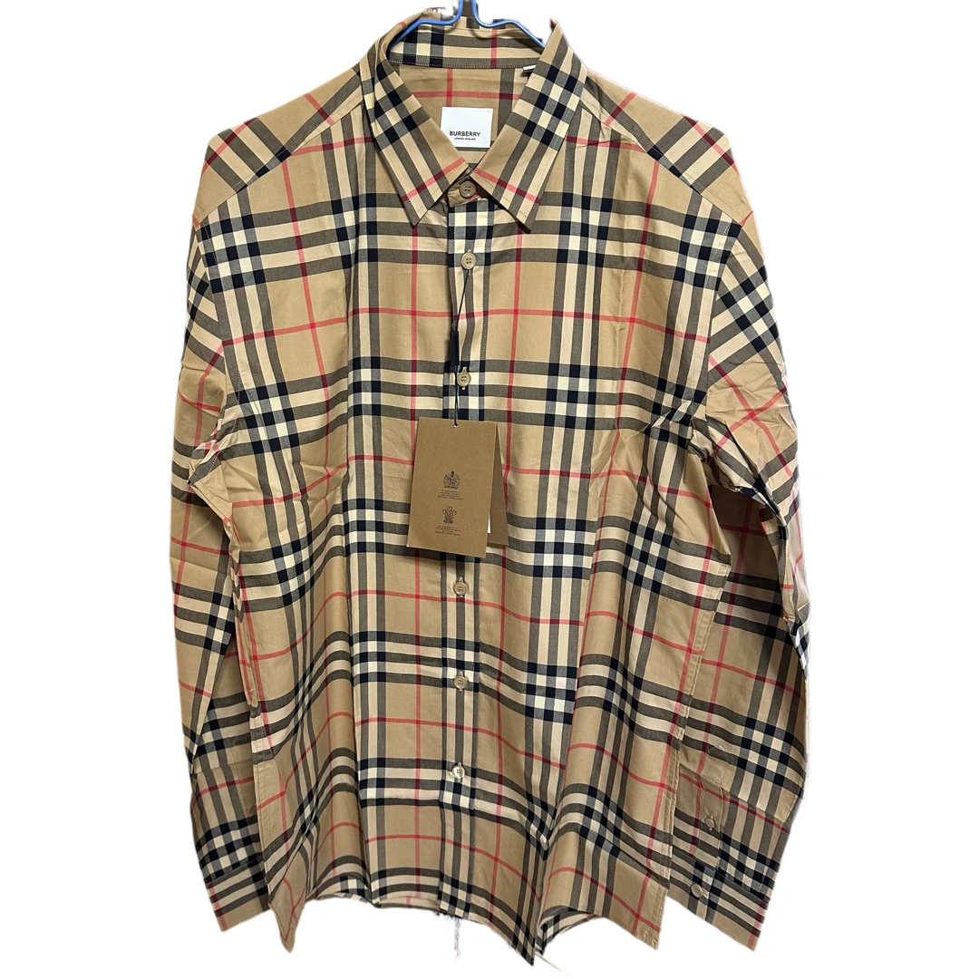 未使用 BURBERRY/博柏利 博柏利新款经典格纹衬衣 M 码 0482