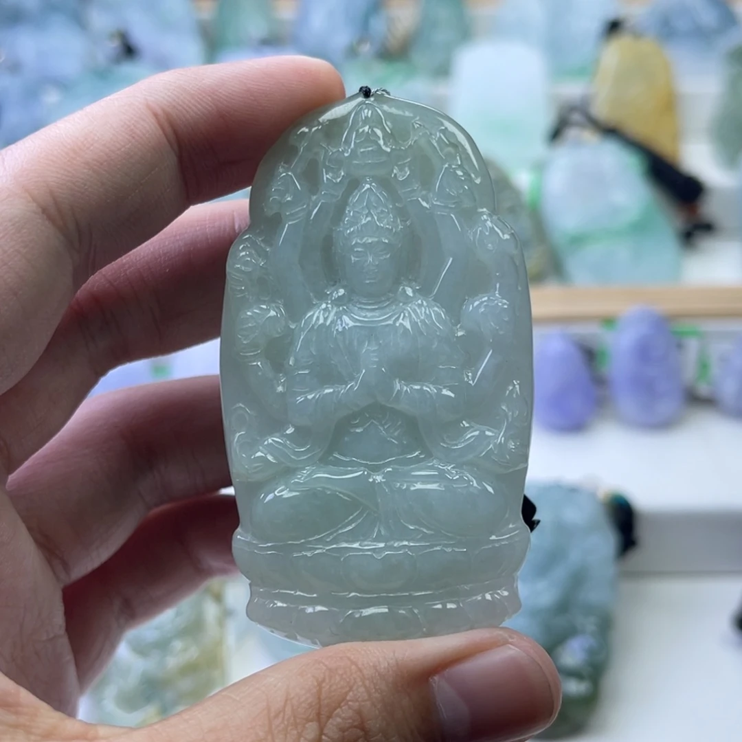 翡翠未镶嵌颈饰817