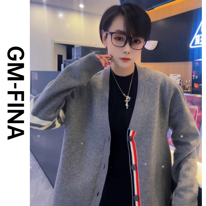 GM-FINA男士冬季ins毛衣针织衫时尚圆领内搭韩版打底衫线衣开衫