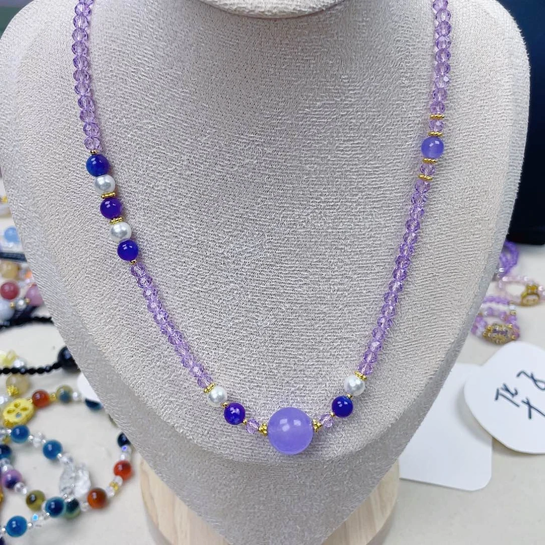 手饰针钠钙石银S925镀金镶嵌