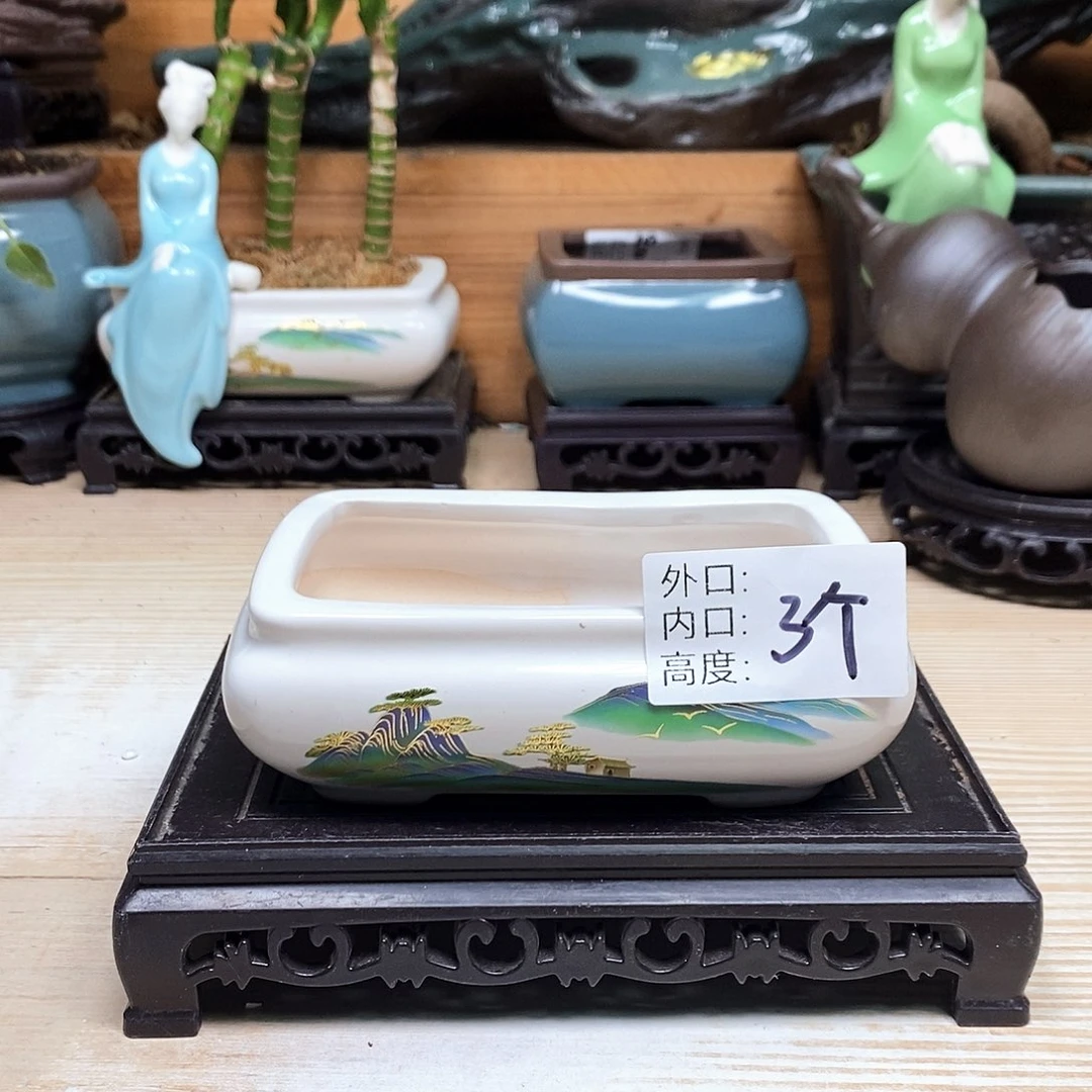 紫砂花盆陶瓷艺术作品欣赏