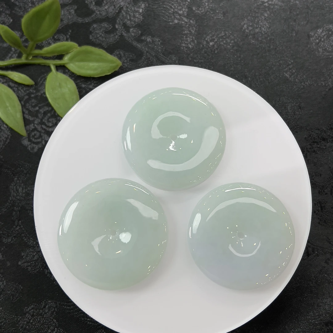 【芬姐珠宝】YM1463-2平安扣吊坠天然缅甸A货翡翠多样性发1件